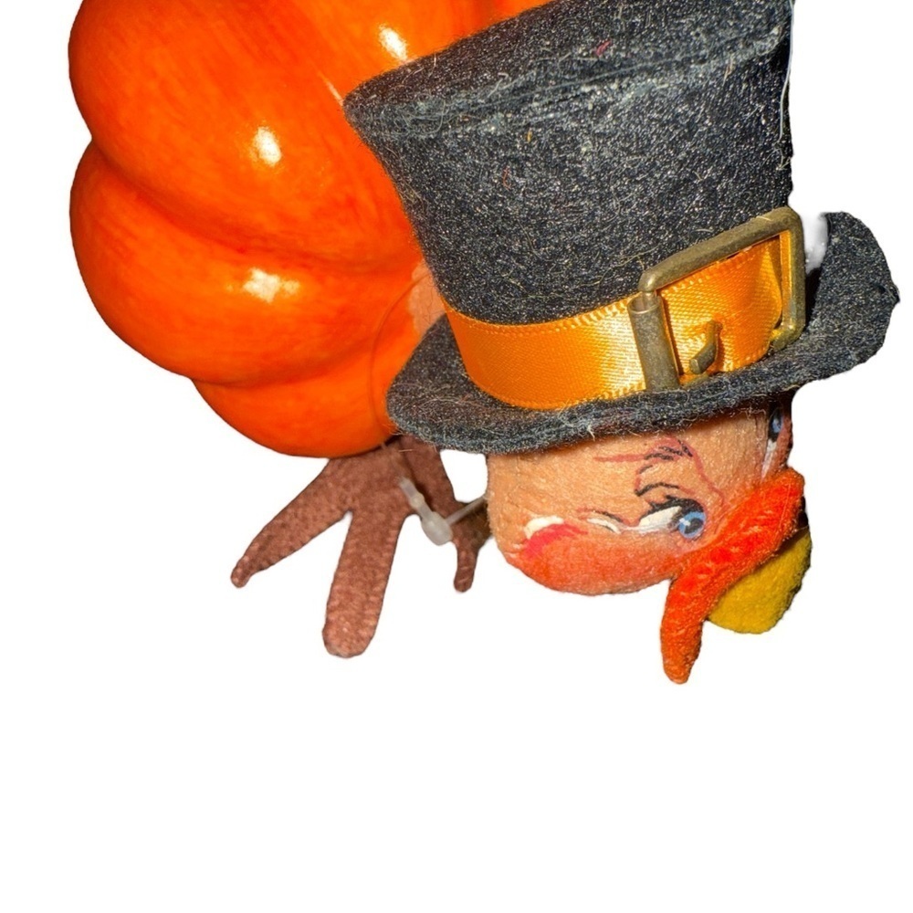 Annalee 5” Turkey Pumpkin Figurine 🦃🎃 (2005) Thanksgiving Collectible - Picture 6 of 9